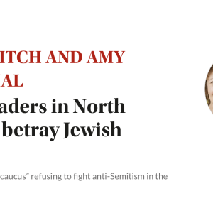 Jewish leaders in North Carolina betray Jewish interests