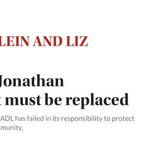 ADL head Jonathan Greenblatt must be replaced